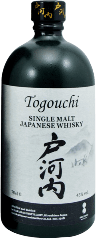 Kostenloser Versand | Whiskey Single Malt Sakurao Togouchi Japan 70 cl