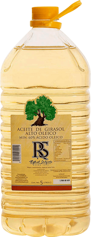 21,95 € | Aceite Vegetal Oleosalgado Alto Oleico España Garrafa 5 L Girasol
