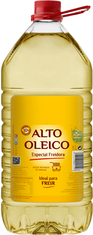 19,95 € Бесплатная доставка | Кулинарное масло Marca Blanca. Girasol Alto Oleico Especial Freidora Графин 5 L