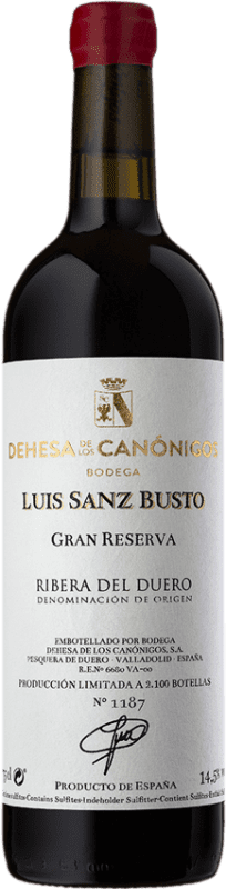 149,95 € Envío gratis | Vino tinto Dehesa de los Canónigos Luis Sanz Gran Reserva D.O. Ribera del Duero