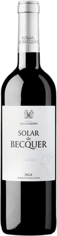 19,95 € 免费送货 | 红酒 Bodegas Escudero Solar de Becquer 岁 D.O.Ca. Rioja 瓶子 Magnum 1,5 L