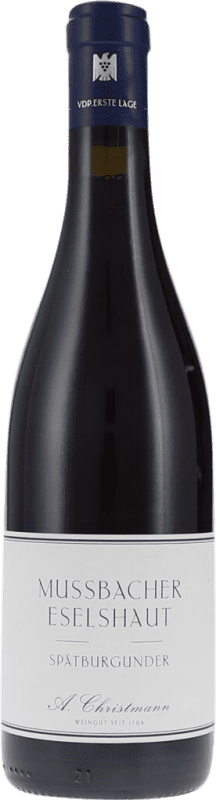 Envío gratis | Vino tinto A. Christmann Mussbacher Eselshaut Seco V.D.P. Erste Lage Pfälz Alemania Pinot Negro 75 cl
