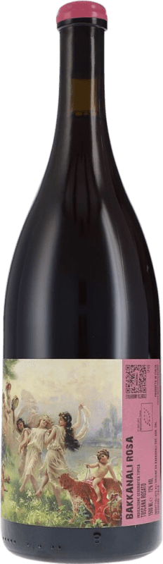 111,95 € Envio grátis | Vinho rosé Bakkanali Rosa Seco I.G.T. Toscana Garrafa Magnum 1,5 L