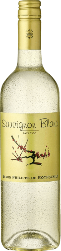 7,95 € | Vino Blanco Philippe de Rothschild Les Cépages I.G.P. Vin de Pays d'Oc Burdeos Francia Sauvignon 75 cl