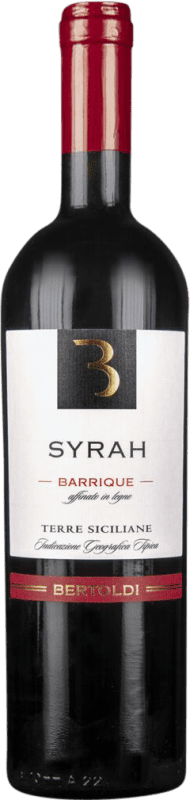 9,95 € Spedizione Gratuita | Vino Rosso Bertoldi Botte I.G.T. Terre Siciliane