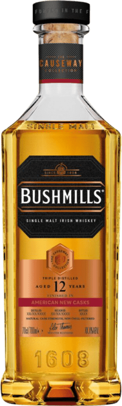 139,95 € Бесплатная доставка | Односолодовый виски Bushmills Causeway Collection New American Oak 12 Лет