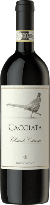 Envío gratis | Vino tinto Cacciata D.O.C.G. Chianti Classico Toscana Italia Cabernet Sauvignon, Sangiovese 75 cl