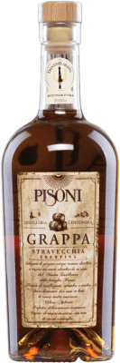 24,95 € | Aguardente Grappa Pisoni Trentina Stravecchia D.O.C. Trentino Trentino Itália Mascate, Teroldego, Marzemino, Chardonnay, Pinot Cinza Garrafa Medium 50 cl