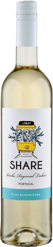 11,95 € Бесплатная доставка | Белое вино Santos Lima Share Semiseco — Полусухое I.G. Vinho Regional de Lisboa