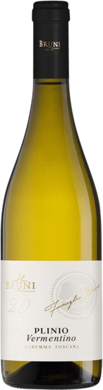 Envio grátis | Vinho branco Cascina Bruni Plinio D.O.C. Maremma Toscana Itália Vermentino 75 cl