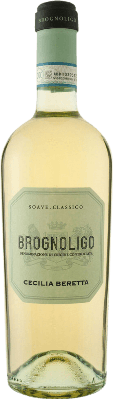 Бесплатная доставка | Белое вино Cecilia Beretta Brognoligo сухой D.O.C.G. Soave Classico Венето Италия Garganega 75 cl