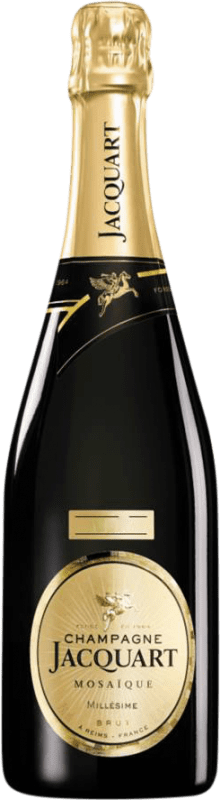 47,95 € | Blanc mousseux Jacquart Millésimé Brut A.O.C. Champagne Reims France Pinot Noir, Chardonnay, Pinot Meunier 75 cl