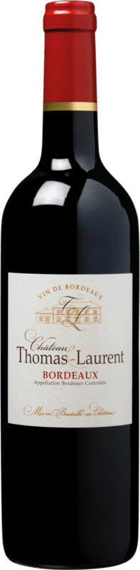 8,95 € | Красное вино Château Thomas-Laurent сухой A.O.C. Bordeaux Бордо Франция Merlot, Cabernet Sauvignon, Cabernet Franc 75 cl