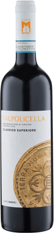 Spedizione Gratuita | Vino rosso Corte Merci Terra Numa Superiore Secco D.O.C. Valpolicella Veneto Italia Corvina, Rondinella, Corvinone 75 cl