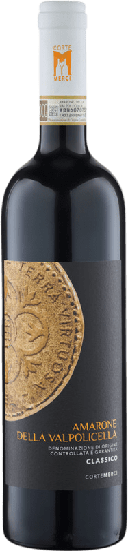 Free Shipping | Red Wine Corte Merci Terra Virtuosa Seco — Dry D.O.C.G. Amarone della Valpolicella Veneto Italy Corvina, Rondinella, Corvinone 75 cl