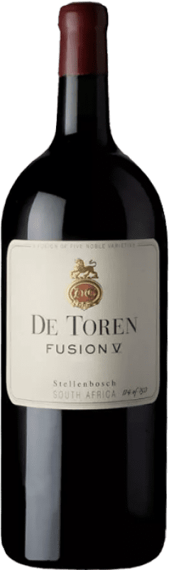 Free Shipping | Red wine De Toren Fusion V I.G. Stellenbosch Stellenbosch South Africa Merlot, Cabernet Sauvignon, Cabernet Franc, Malbec, Petit Verdot Jéroboam Bottle-Double Magnum 3 L