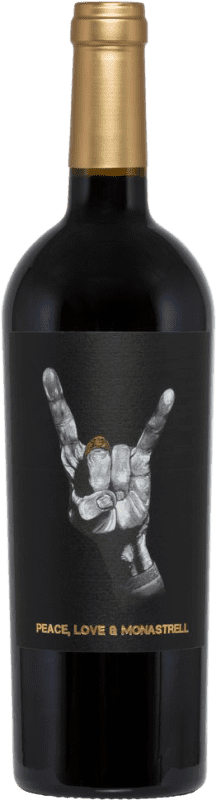 Envoi gratuit | Vin rouge Ego Peace Love Sec D.O. Jumilla Espagne Monastrell 75 cl