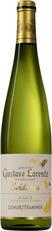 Spedizione Gratuita | Vino bianco Gustave Lorentz Evidence Orgánic Semisecco Semidolce A.O.C. Alsace Alsazia Francia Gewürztraminer 75 cl