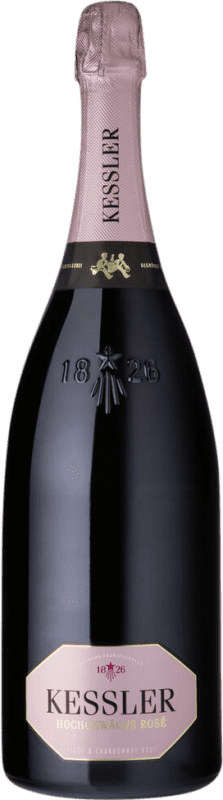 免费送货 | 玫瑰气泡酒 Kessler Sekt Hochgewächs Rosé 干 德国 Pinot Black, Chardonnay 瓶子 Magnum 1,5 L