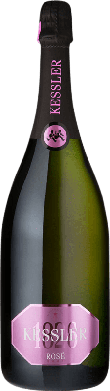 免费送货 | 玫瑰气泡酒 Kessler Sekt Rosé 干 德国 瓶子 Magnum 1,5 L