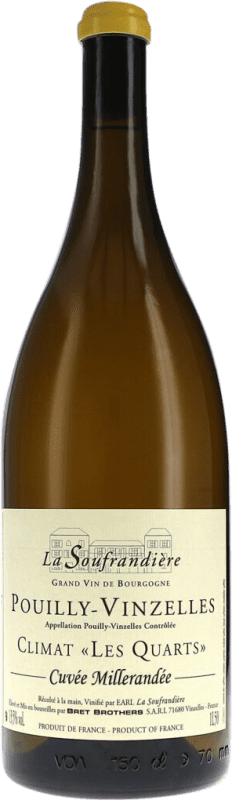 免费送货 | 白酒 La Soufrandière Climat Les Quarts Cuvée Millerandée 干 A.O.C. Pouilly-Vinzelles 勃艮第 法国 Chardonnay 瓶子 Magnum 1,5 L