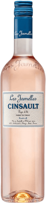 8,95 € | Vinho rosé Les Jamelles Rosé Seco A.O.C. Languedoc Languedoque-Rossilhão França Cinsault 75 cl