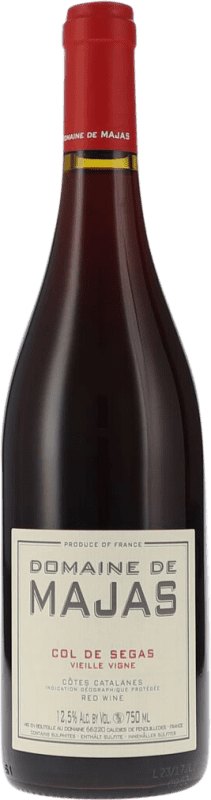 Free Shipping | Red wine Domaine de Majas Col de Segas Vieille Vigne Dry A.O.C. Côtes du Roussillon Roussillon France Grenache, Carignan 75 cl