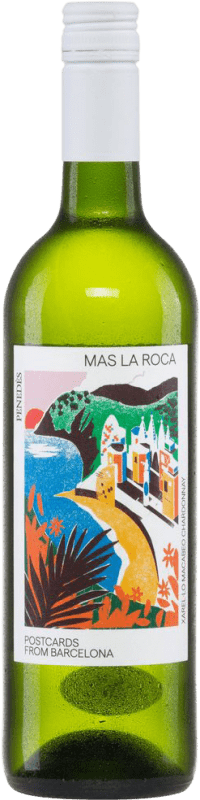 16,95 € Envío gratis | Vino blanco Mas la Roca Blanco Seco D.O. Penedès