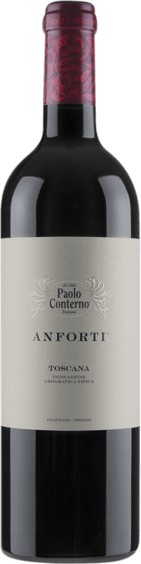 Бесплатная доставка | Красное вино Paolo Conterno Anforti сухой I.G.T. Toscana Тоскана Италия Merlot, Sangiovese 75 cl