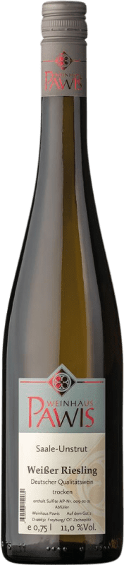 Kostenloser Versand | Weißwein Pawis Trocken Q.b.A. Saale-Unstrut Saale Unstrut Deutschland Riesling 75 cl