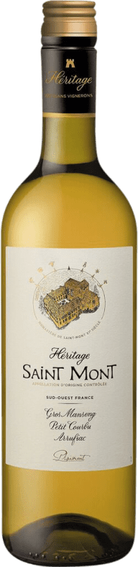 Envoi gratuit | Vin blanc Plaimont Héritage Saint-Mont Blanc Sec France Gros Manseng, Petit Corbu 75 cl