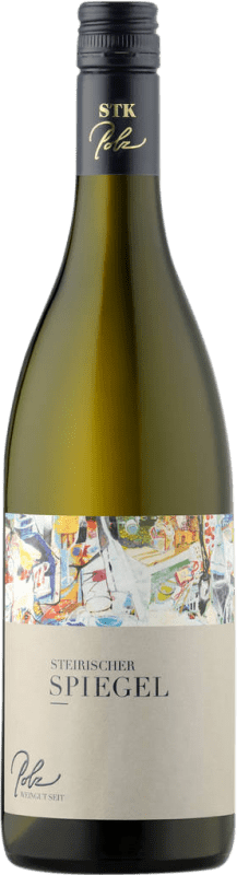 10,95 € Бесплатная доставка | Белое вино Polz Spiegel Riesling Sauvignon Blanc Trocken — Сухое Cuvée D.A.C. Vulkanland Steiermark