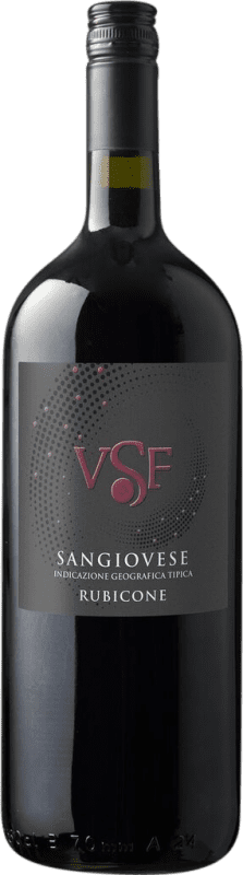 18,95 € Envío gratis | Vino Tinto Sacchetto VSF I.G.T. Rubicone Botella Magnum 1,5 L
