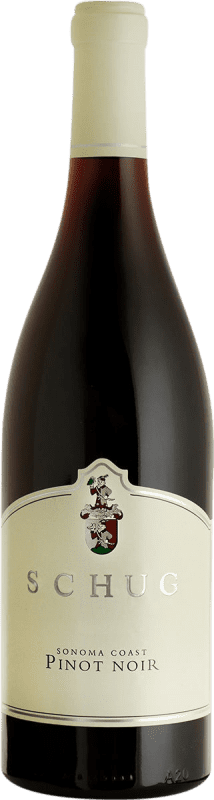 Envío gratis | Vino tinto Schug Seco I.G. Sonoma Coast California Estados Unidos Pinot Negro 75 cl