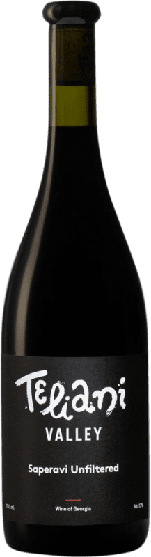 Free Shipping | Red wine Teliani Valley Unfiltered Dry Georgia Saperavi 75 cl