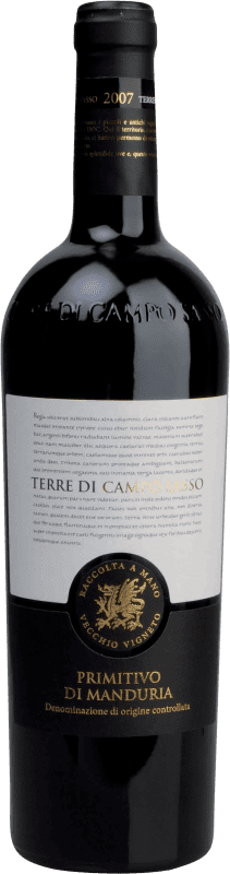 Бесплатная доставка | Красное вино Campo di Sasso D.O.C. Primitivo di Manduria Апулия Италия Primitivo 75 cl