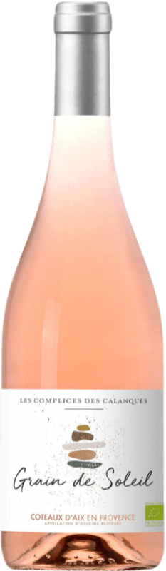 Envio grátis | Vinho Rosé Les Complices des Calanques. Grain de Soleil A.O.C. Coteaux d'Aix-en-Provence Provença França Syrah, Garnacha — Grenache, Cabernet Sauvignon 75 cl