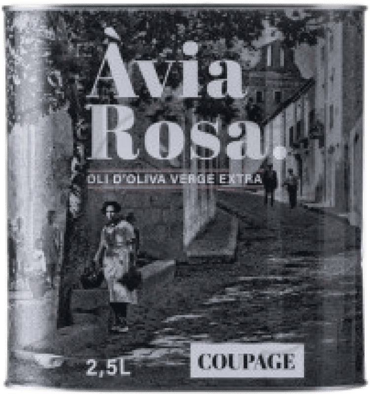 69,95 € Spedizione Gratuita | Olio d'Oliva Oli Àvia Rosa Coupage — Blend, EVO Extra Vergine Lattina Speciale 2,5 L