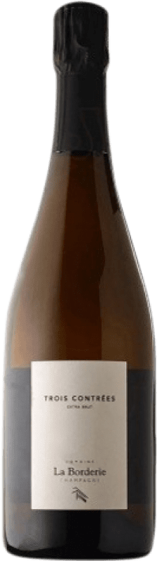 41,95 € | Espumante branco Domaine la Borderie. Trois Contrées Brut Grande Reserva A.O.C. Champagne Champagne França Pinot Preto, Chardonnay, Pinot Branco 75 cl