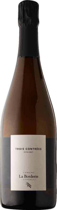 Free Shipping | White Sparkling Wine Domaine la Borderie. Trois Contrées Brut Grand Reserve — Long Barrel-Aged A.O.C. Champagne Champagne France Pinot Noir, Chardonnay, Pinot Blanc 75 cl