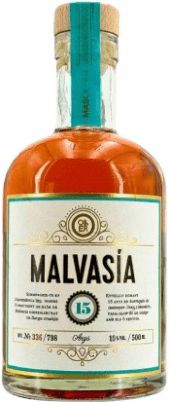 58,95 € Free Shipping | Fortified wine Mas Oller 15 Years Medium Bottle 50 cl