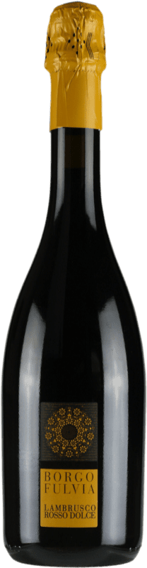 Free Shipping | Red sparkling Borgofulvia Tinto Sweet I.G.T. Emilia Romagna Emilia-Romagna Italy Lambrusco 75 cl