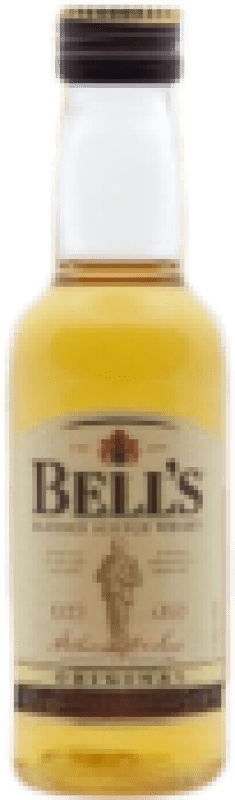 Spedizione Gratuita | Scatola da 12 unità Whisky Blended Bell's Scozia Regno Unito Bottiglia Miniatura 5 cl