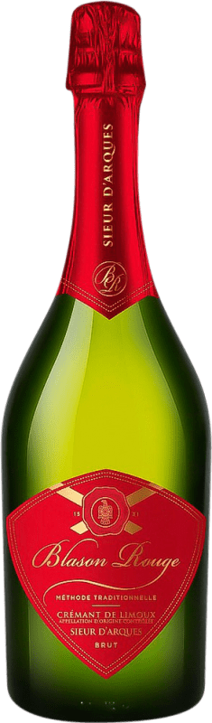 Kostenloser Versand | Rosé Sekt Sieur d'Arques Blasson Rouge Rose A.O.C. Crémant de Limoux Frankreich Spätburgunder, Chardonnay, Chenin Weiß, Mauzac 75 cl