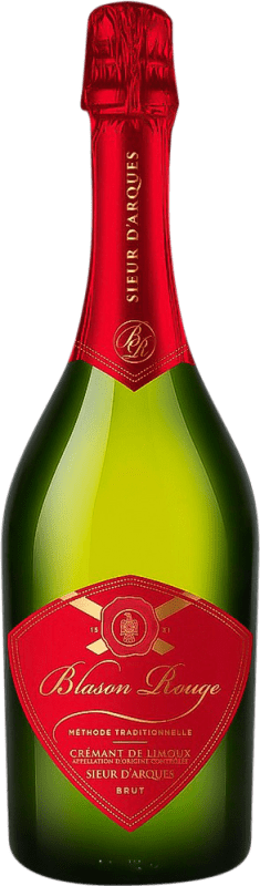 18,95 € | Розовое игристое вино Sieur d'Arques Blasson Rouge Rose A.O.C. Crémant de Limoux Франция Pinot Black, Chardonnay, Chenin White, Mauzac 75 cl