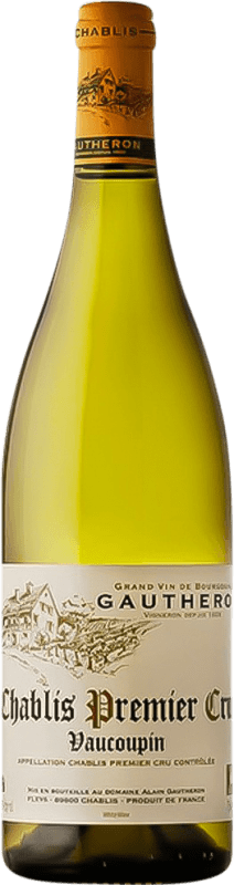 Free Shipping | White Wine Gautheron Vaucoupin 1er Premier Cru A.O.C. Chablis France Chardonnay 75 cl