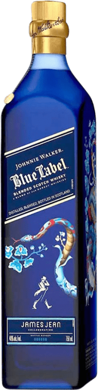 353,95 € Envoi gratuit | Whisky Blend Johnnie Walker Blue Label Snake James Jean Édition Limitée