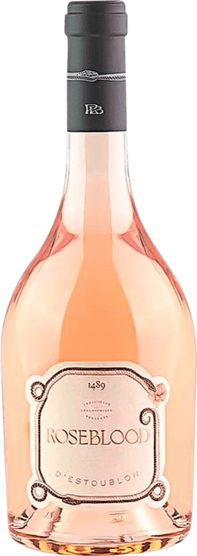 Kostenloser Versand | Rosé-Wein Roseblood. D'Estoublon Rosé Piemont Frankreich Grenache, Cinsault, Tibouren 75 cl