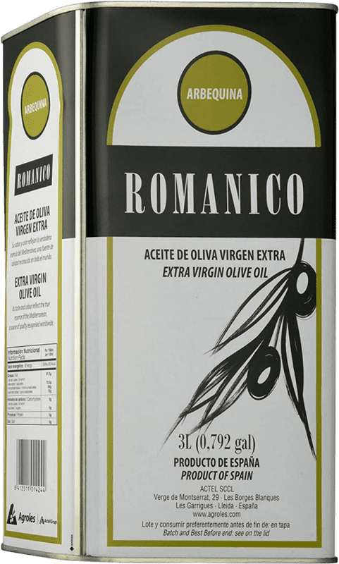 64,95 € Envio grátis | Azeite de Oliva Actel Románico Lata Especial 3 L