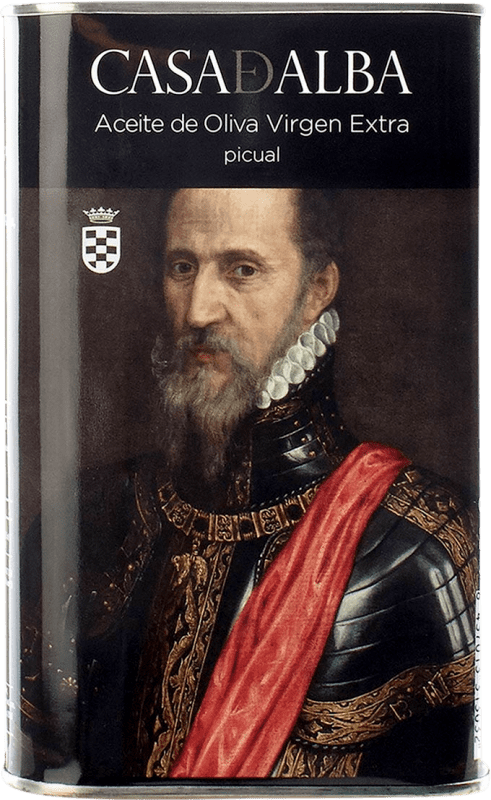 279,95 € | Коробка из 20 единиц Оливковое масло Casa de Alba Duque Tiziano ЭВО Экстра Вирджин Андалусия Испания Picual — Пикуаль Жестяная банка 50 cl